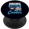 UAV Pilot & Drone Aviation Humor Studio Drone Coach Regular Coach Solo Modo Cooler UAV Umorismo PopSockets PopGrip Adesivo