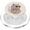 Paw Pact Prints Cute Cat Occhiali da sole Foulard Vintage Floreale Felino PopSockets PopGrip per MagSafe