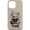 Emo Bear Gothic Teddy Designs Custodia per iPhone 13 Pro Max Punk Bear Goth Teddy Ribelle Carino Alternativa Estetica