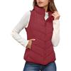 Gefomuofe Gilet in piuma da donna, leggero, trapuntato, senza maniche, per il tempo libero, sportivo, caldo, mentale, giacca funzionale, RD1, 3XL