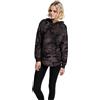 Urban Classics Felpa da Donna con Cappuccio Oversized Camo con Cappuccio, Dark Camo, S
