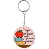 Regali Pazza idea Kit 25 Portachiave Grazie per questo anno - motivazionale - Decorato con Frase - Regalo per Alunni - Collezione Scuola
