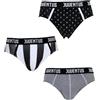 Juventus Slip Uomo Prodotto Ufficiale Juve Originali 3 Pezzi JU11051 (XXL)