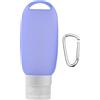 Povanjer Tubo alimentare per riempimento del cane, Bottiglie da viaggio in silicone, Tubo 'acqua da 90 ml per animali domestici, Tubi riempibili per cani con moschettone, Cibo umido Silicone