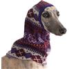 BT Bear Cappello per cani levriero italiano, caldo cappello in pile per levrieri, whippet, stile etnico, antigelo, lenitivo e antiurto (viola, L)