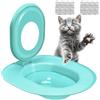 Generico Kit Per Addestramento Gatto Alla Toilette - 39x36.5cm | Riutilizzabile | Strumento Per Educazione Igienica Del Gatto | Di Addestramento WC Ṕer Gatti, P̀er Appartamento, Bagno, Casa, Interno E