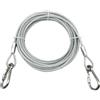 VRKRTVBLB Corda for cani con doppio gancio in acciaio esteso for esterni, corda for trazione for animali domestici, catena anti-morso for cani, ganci in metallo(4.6m)