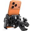 Lamicall Supporto Telefono Moto, Porta Telefono Bicicletta - [Non Copre Fotocamera] [Doppio Ammortizzatore] 1S Sblocco, 360° Rotazione, Porta Cellulare Manubrio per iPhone e Altri Smartphone da 6-7,2