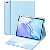 Harvopu Custodia per iPad Air 13 e Pro 12.9 con tastiera, trackpad multi-touch, retroilluminato a 7 colori, copertura per tastiera rimovibile per iPad Pro 12,9 (6a, 5a, 4a, 3a generazione), Air 13