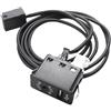 Getdoublerich Pannello di interfaccia USB-AUX con cavo da 150 cm per BMW E39, E53, X5, Z4, E85, E86, X3, E83 e per Mini Cooper, presa a 4 poli in plastica nera, USB 2.0