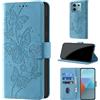 CaseGla Cover per Xiaomi Redmi Note 13 Pro 5G [Blocco RFID] Custodia Portafoglio Premium Pelle PU Wallet Case Flip Libro con Porta Carte Slot Supporto, Azzurro