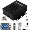 Waveshare Mini Base Board, Mini-WaComputer Designed for Raspberry Pi Compute Module 5 (NOT Included), Onboard EEPROM and Encryption Chip, Including Metal Case and Power Supply