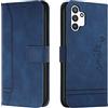 Bravoday Cover per Galaxy A04 / Galaxy A04S / Galaxy A13, Flip Custodia in Pelle PU Portafoglio Custodia per Galaxy A04 / A04S / A13, con Slot per Schede, Blu