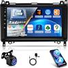 ETLFUCyber 8 Core 6G+128G Autoradio per Mercedes Benz Sprinter W906 W169 W245 W639 Vito Viano 2006-2011 con Senza Fili Carplay e Android Auto, 9 Pollici Stereo Auto con WiFi/GPS/Bluetooth 5.0/DPS/FM RDS