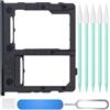 ZHUROUPU Vassoio di Ricambio per Doppia SIM Galaxy A21s 2020 da 6,5 Pollici SM-A217F/DS, Slot per Scheda Micro SD Compatibile con la Versione Dual SIM del Galaxy A21s (Nero)