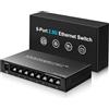 NICGIGA Switch Ethernet non gestito a 8 porte da 2.5Gb con 8 porte Base-T 2.5Gbps NICGIGA 8 porte 2.5G per NAS/PC, router WiFi6, AP Wireless Design senza ventola
