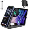 HONGYEE Caricatore magnetico a induzione 5-in-1 con adattatore e cavi C-C e C-Lightning, caricatore wireless con porte USB-C e USB-A, compatibile con iPhone/iWatch/Airpods/tablet