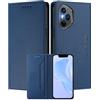 MOJIA Custodia per Honor 400 Pro, Resistente a Cadute e Graffi, Alta Qualità PU Pelle Stile Portafoglio Cover Folio con Chiusura Magnetica. Dark Blue