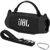 Peyyargo Custodia in Silicone Compatibile con JBL Charge 6 Speaker Portatile (Nero)
