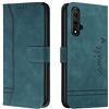Bravoday Cover per Honor 20 / Honor 20S / Nova 5T, Flip Custodia in Pelle PU Portafoglio Custodia per Honor 20 / Honor 20S / Nova 5T, con Slot per Schede, Verde