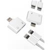 zoyuzan Adattatore Lightning Jack 2 in 1 (confezione da 2) caricatore cavo doppia presa accessorio per iPhone certificato Apple MFI Adaptador auto cuffie audio per 14 13 12 11 Pro Max 7 8 Plus X Ipad 2