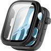 FTRONGRT Cover Compatibile con Honor Watch X5i, PC + Pellicola Temperata, Antigraffio Custodia Protettiva. Nero