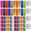 DAUZZOX Confezione da 100 chiavette USB girevoli, 512 MB USB 2.0, flash drive, archiviazione e memoria a forma di U, disco con luce LED, 100 corde, per archiviazione e backup (multicolore)