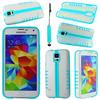 ebestStar - Cover Compatibile con Samsung S5 G900F, Galaxy S5 New G903F Neo Custodia Silicone policarbonato Protezione Integrale, Anti Shock AntiGraffio + Mini Penna, Blu