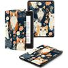 LODMLOER Custodia Protettiva Magnetica per Kindle Paperwhite (10a generazione, 2018 Rilasciato, Model: PQ94WIF) Sottile Leggero Cover con Funzione Auto Sveglia/Sonno,Gatto Floreale