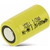 XCELL Batteria NiMH, cella industriale, 1/2 AA, 25,5 x 14,5 mm, 1,2 V/600 mAh