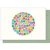 the lazy panda card company 20 biglietti per cambio indirizzo/spostamento ecologici con buste.