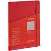 Fabriano Ecoqua Plus - Quaderno rilegato in tessuto, 21,1 x 29,7 cm, bianco, rosso, 80 fogli, certificato FSC, senza acidi, senza cloro, 90 g/m², carta bianca Bioprima