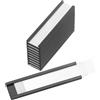 PATIKIL Portaetichette Magnetica 2 x 0.5 con Inserti Carta, 10Pz Portaetichette Magnetica a Canale C Etichette Scaffale per Schede Dati per Scaffali Metallo Lavagna Cassetta Attrezzi