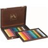 Caran d'Ache - Custodia in legno con 30 Supracolor Soft + 30 penne Pablo