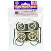 Tamiya Gomme Largo Diametro Low Profile + Cerchi 6 Razze Mini4WD cod. 15511