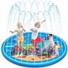 NXPZ 170CM Tappeto d'Acqua, Tappeto Gioco d'Acqua, Giocattolo Estivo per Acqua, Gioco d'Acqua all'Aperto per Bambini e Animali Domestici, Adatto per Attività all'Aperto, Feste in Spiaggia e Giardini