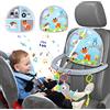 Aceshop Giocattoli del Seggiolino Auto per Bambini Piccoli Neonati, con Specchio, Doppia Faccia Regolabile Centro Gioco Musicale
