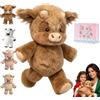 Drbrrly Peluche Che Corre, Morbido Peluche Mucca Che Corre, Pupazzo Che Corre Interattivo, Running Peluche Animale di Peluche per Bambini, Regalo Perfetto per Compleanno e Feste (B, 60cm)