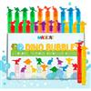 Magicat Dino Set Bolle di Sapone con Dinosauri in 6 Colori I 60 Tubetti da 4,5ml I Mini Bolle di Sapone Bambini Gadget Compleanno I Ottime per Regalini Fine Festa, Natale e Matrimoni