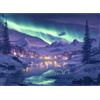 Yunlus 1000 pezzi Jigsaw Puzzle per Gli Adulti Aurore del Nord Orso Polare Puzzle Difficile Sfidante per Gli Adolescenti 1000pc Natura Jigsaw Puzzle 70 x 50 cm