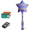 BOYIFEIJIE Bacchetta magica per pagamenti senza contatto, con stampa 3D, con controllo touch, per bambini, adulti, appassionati di cosplay, maghi (blu e verde sfumato)
