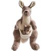 Generisch Canguro realistico, morbido peluche realistico, regalo decorativo (A, 28 x 10 x 5 cm)