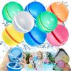 NXPZ 8 Pezzi Palloncini d'Acqua Riutilizzabili, Palloncini d'Acqua in Silicone Magnetico, Riempimento Rapido, Giocattoli Acquatici per Esterni, Festa in Piscina Estiva per Bambini Adulti