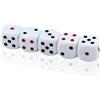 QUTHZZHY Set di 5 dadi grandi da gioco da 30 mm, set di dadi in acrilico da 6 lati con angoli arrotondati, dadi da gioco per giochi da tavolo, dadi standard D6 per poker, giochi per feste e giochi per