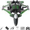 SZLIFE Aereo telecomandato RC Leggero, Fissa con Rotazione a 360°, Giocattolo Volante per Esterni, Regalo per Bambini, Adolescenti e Adulti, Verde 1 Batteria