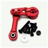 EPTNNASO Alluminio 25T Servo Corno e Sterzo Link Tirante Rosso per Arrma Kraton Mojave Outcast Talion Typhon Notorious Infraction AR340061 AR330230