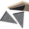 DSWZLQDXB 2 pezzi Reggimensola Nascosta,Staffe per Mensole Flottanti Triangolo,Staffa di Scaffale Invisibile,Supporto per Mensole per Ripiano,Libreria,Cucina,Reggi Mensola da Muro (170×130mm,Black)