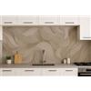 Generico Pannello PVC Adesivo Effetto Marmo, 120x300 cm, Decorativo per Pareti Beige Oro