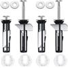 TYSM-CC Nuovo Kit di Bulloni per Sedile WC 4 Pezzi, Universale Lungo, Vite Dado in Acciaio Inox Antiruggine di Alta Qualità, Accessori per Manutenzione Coperchio Toilette, facile da installare