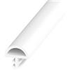 WMYYLX Guarnizione per porta della stanza in TPE, 5 m/10 m/30 m, guarnizione in gomma, resistente al vento e alla pioggia, per porte, finestre (bianco, 10 x 5 mm x 5 m)
